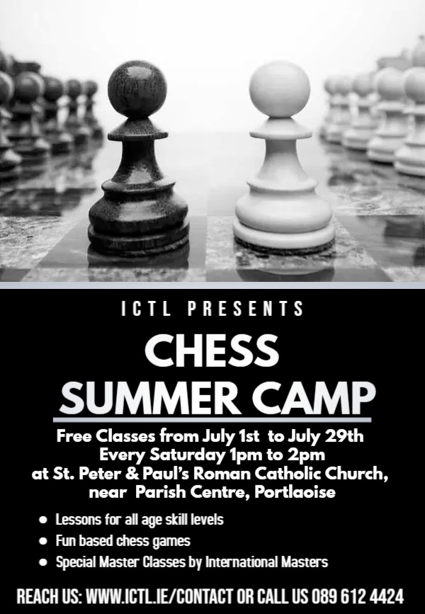 Chess Summer Camp 2023 Ireland Chess Technology
